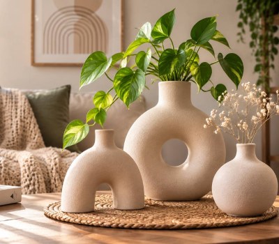 گلدان های سفالی مینیمال مناسب چه سبک دکوراسیونی هستند؟